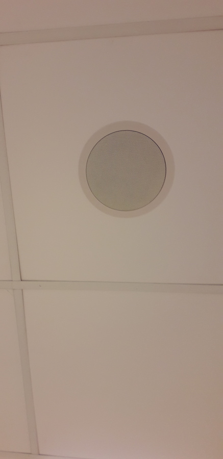 New Ceiling speakers with new PA System